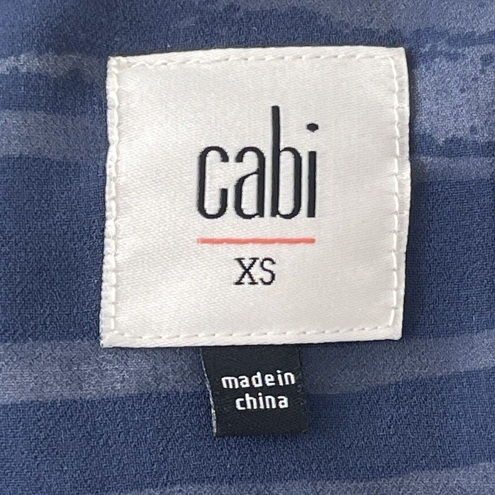 CAbi Marilyn Sundress Size XS Nautical Yacht Cruise Knot Stripe Dress Navy #5264 - Picture 13 of 14
